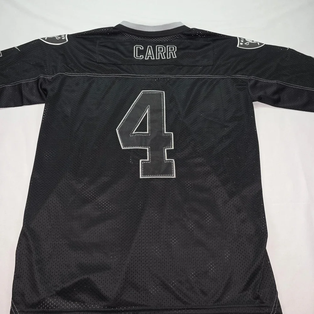Nike Derek Carr Raiders NFL On Field Jersey Black Stitched‎ Mens Size 48 New